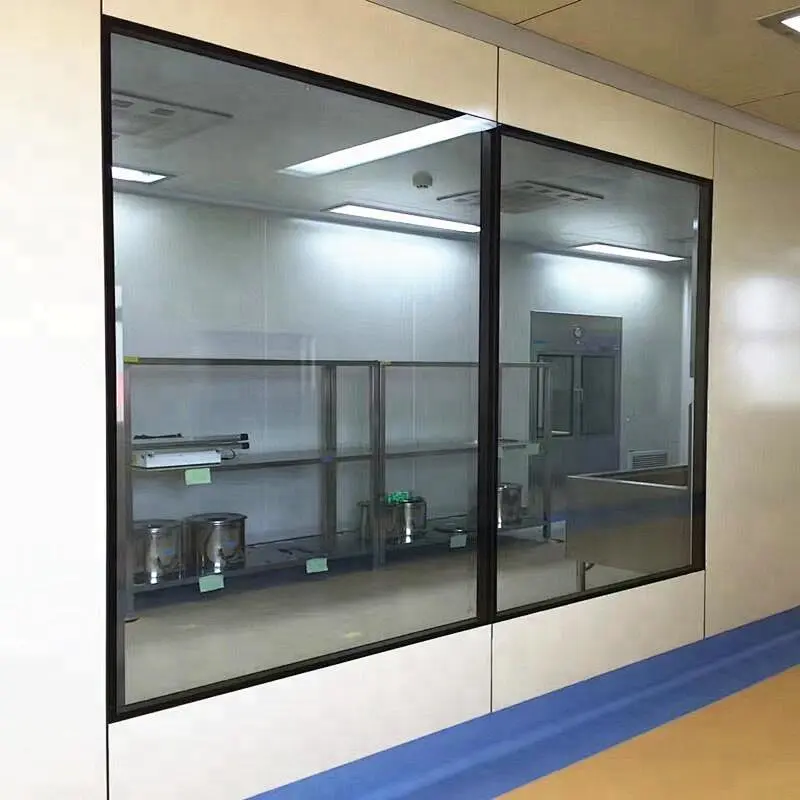 Customized Modular Window Double Glass Clean Room Windows