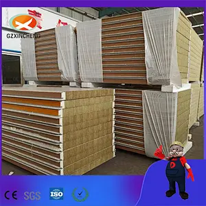 PU Sealing Sandwich Panel With Rock Wool