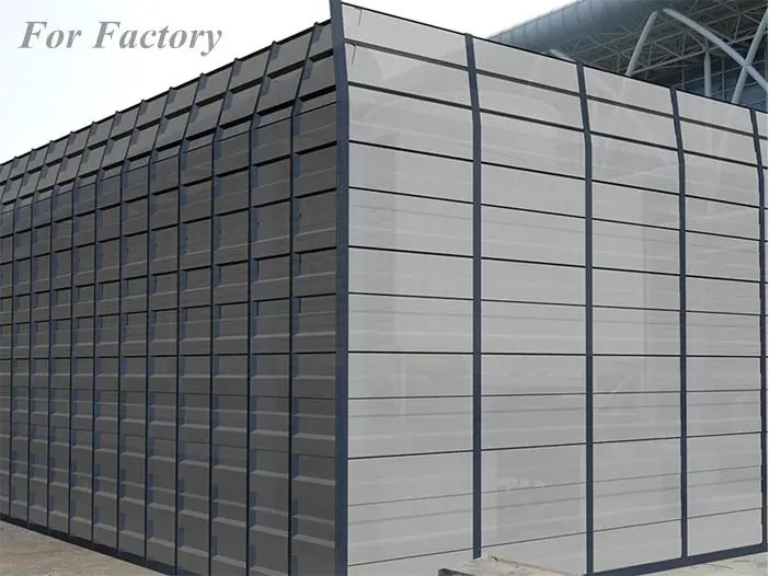 Application Noise barriers are mainly used for sound insulation and noise reduction in transportation and municipal facilities such as expressways,elevated composite roads, urban light rail subways, etc., to control the impact of traffic noise on nearby urban areas, and can also be used for sound insulation and noise reduction in factories and other noise sources.