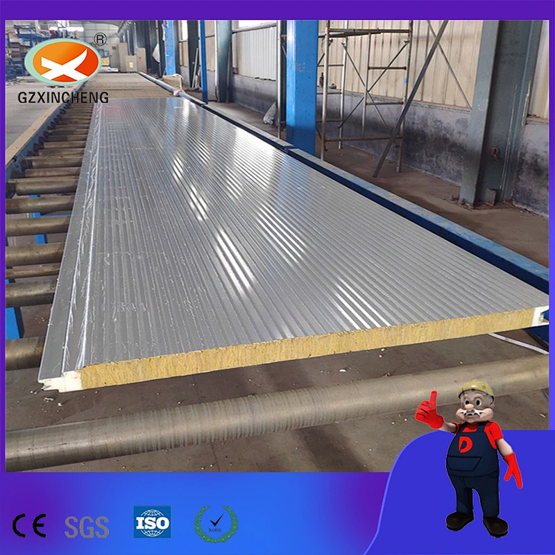 PU Sealing Sandwich Panel With Rock Wool