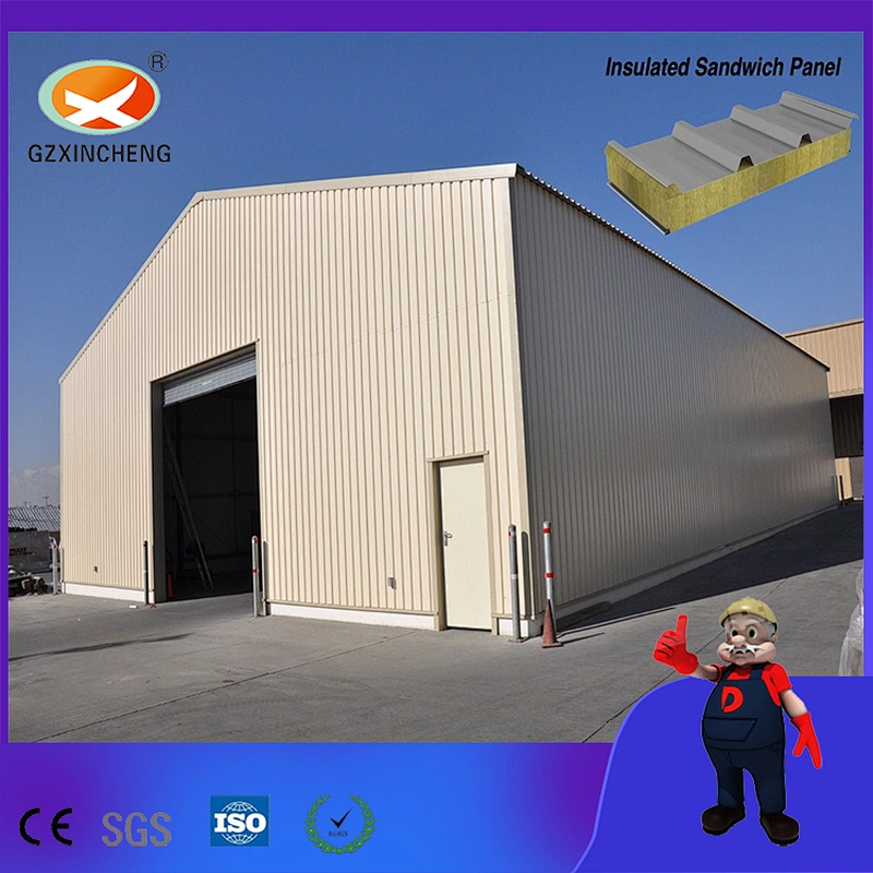 Fireproof Mineral Wool Metal Steel Construction House Insulation Sandwich Panel
