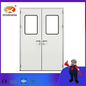 Clean Room Exterior Steel Flush Workshop Door for Pharmaceutical Industry