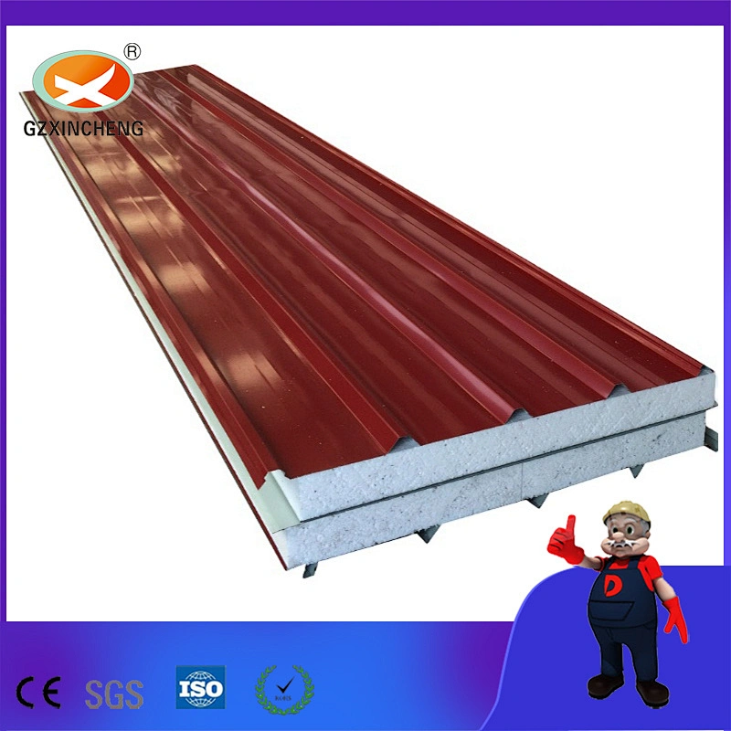 Materiales metálicos de construcción de paneles sándwich EPS