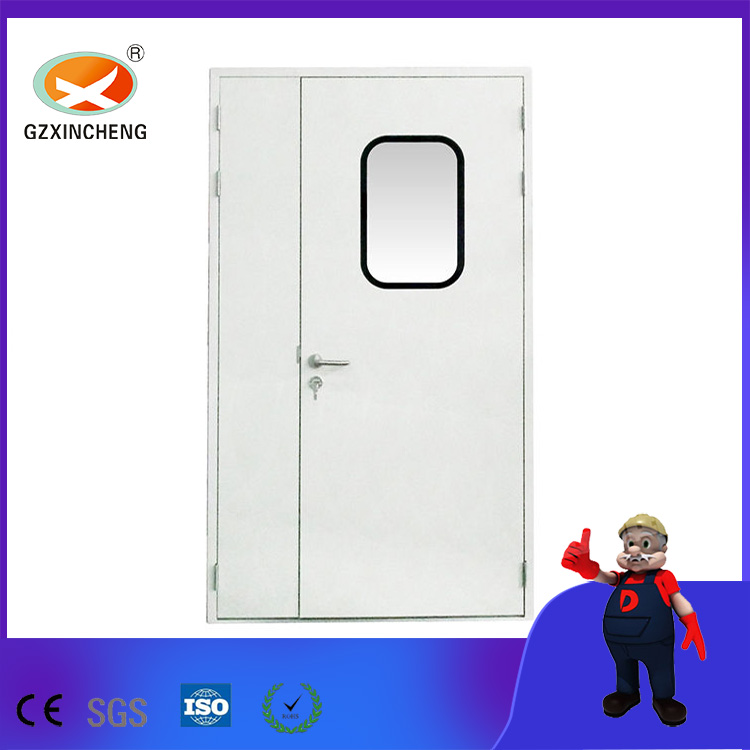 Puerta de acero deslizante oscilante de doble capa de longitud desigual