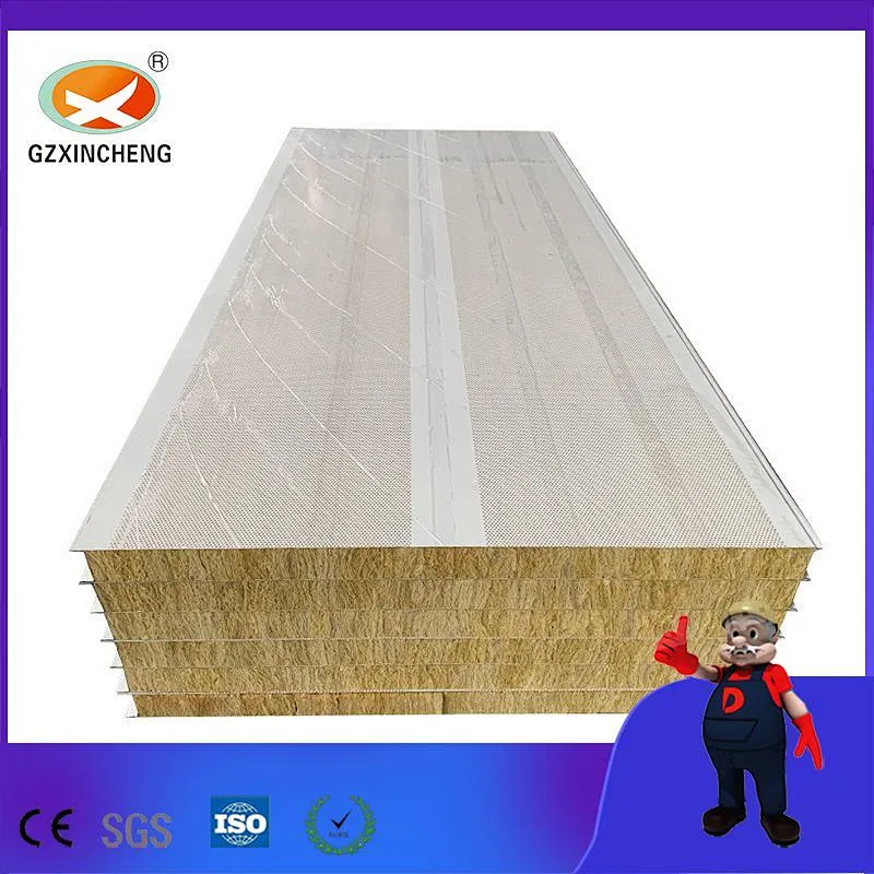 Cheap Composite Rock Wool Perforated Sandwich Panel