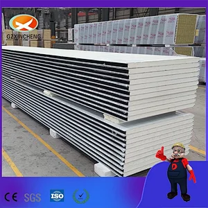 Waterproof Fireproof PU Insulated Foam Sandwich Panel for Cold Room