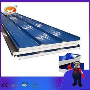 Materiales metálicos de construcción de paneles sándwich EPS