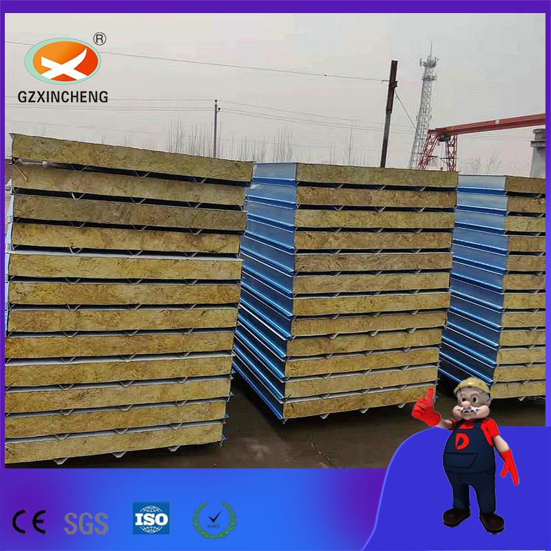 Strongly Fireproof Rock Wool Sandwich Panel