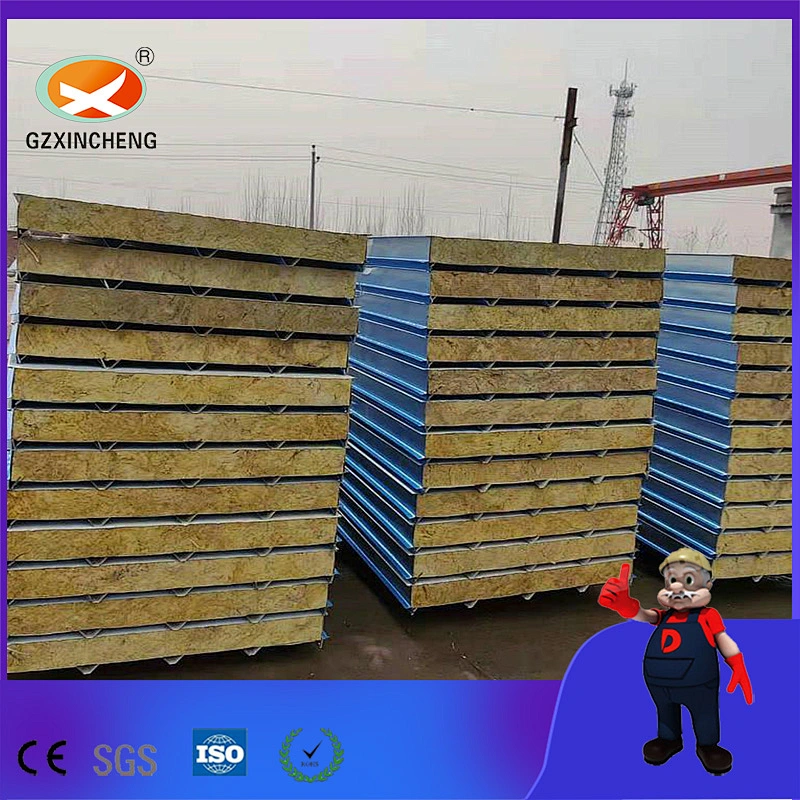 Strongly Fireproof Rock Wool Sandwich Panel