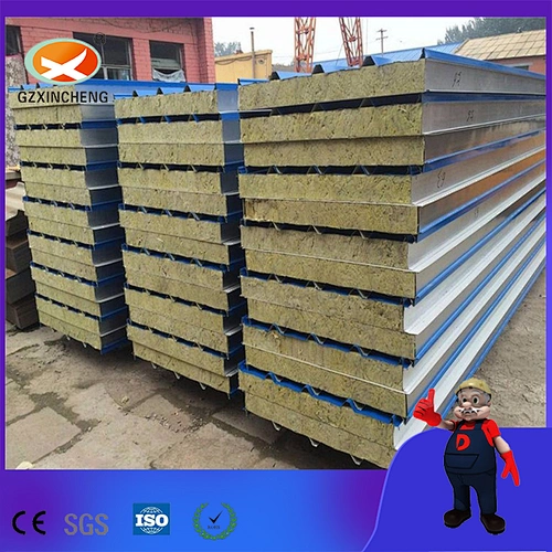 Manufacturer Waterproof Insulation Rock Wool Sandwich Panel