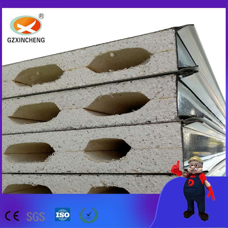 Panel sándwich de sulfato de magnesio en la parte superior de la pared