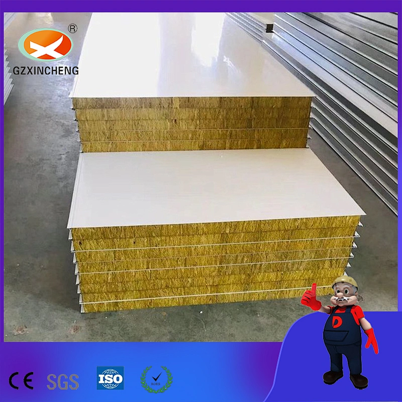 Strongly Fireproof Rock Wool Sandwich Panel