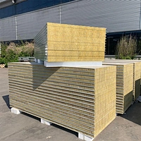50mm Thickness Rock Wool Wall Insulation Sandwich Panel