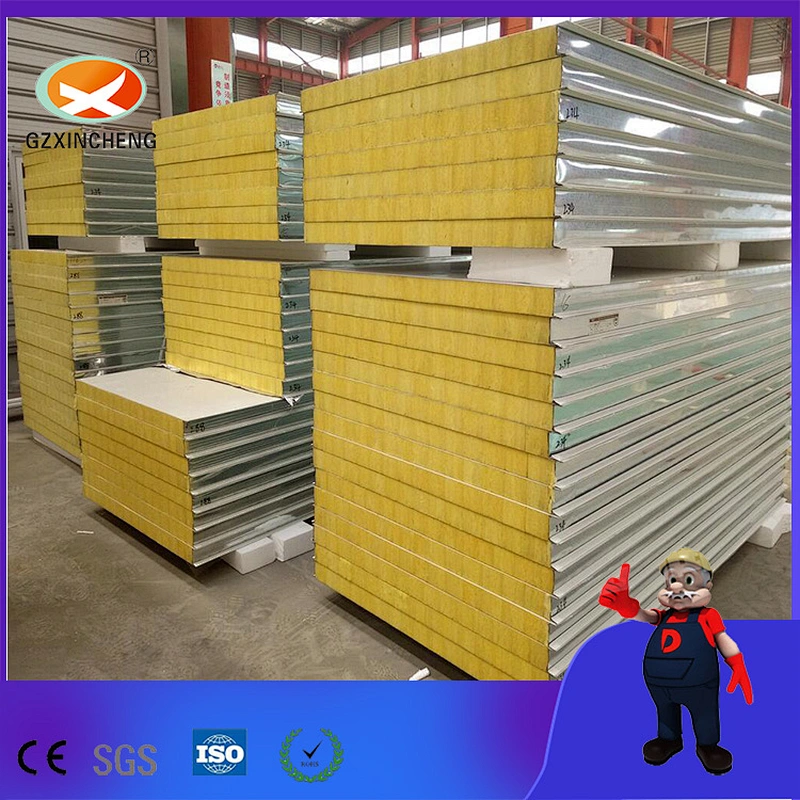 Soundproof Rockwool Insulated Sandwich Panel