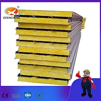 Rock Wool Sandwich Panels Exterior and Internal Wall Panel