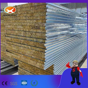 Soundproof Rockwool Insulated Sandwich Panel