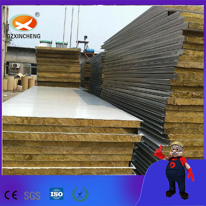 Strongly Fireproof Rock Wool Sandwich Panel