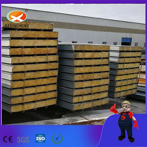 Sound Absorption Rock Wool Sandwich Panel