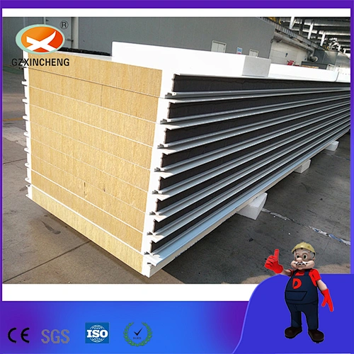 PU Sealing Sandwich Panel With Rock Wool