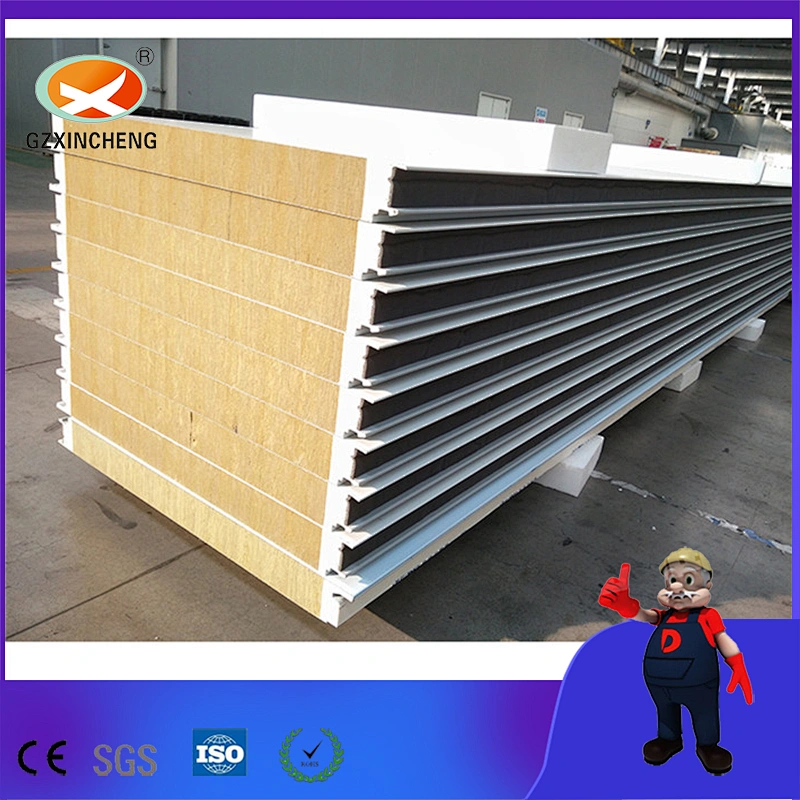 PU Sealing Sandwich Panel With Rock Wool