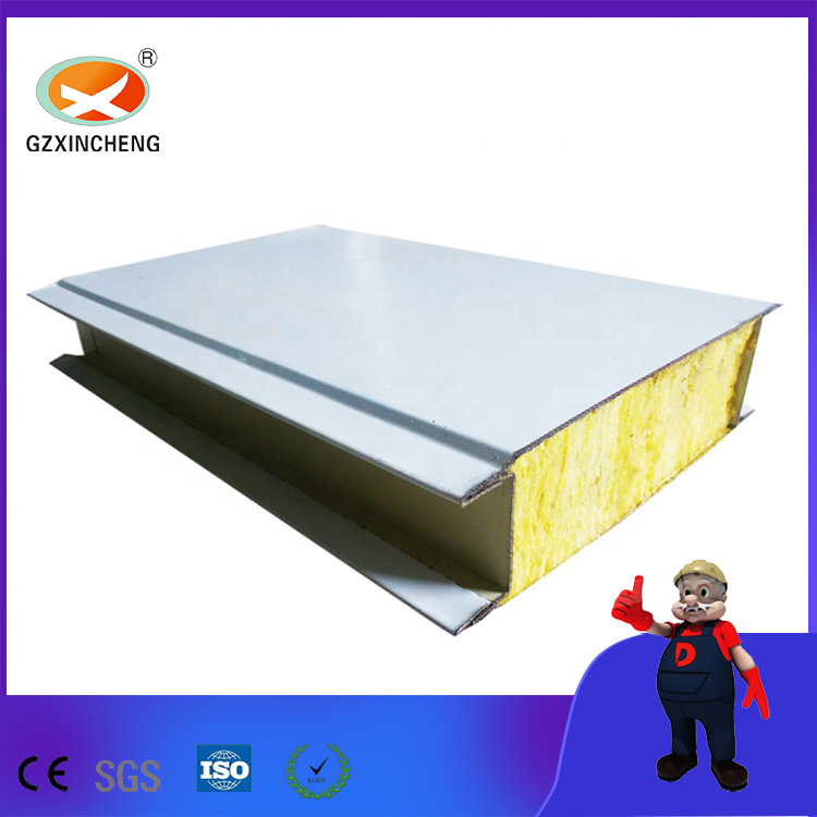 200mm Thickness Fireproof Rock Wool Sandwich Panel
