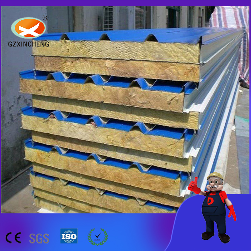 Steel Surface Rock Wool Sandwich Panel