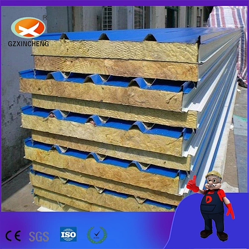 Steel Surface Rock Wool Sandwich Panel