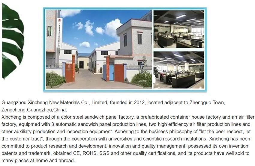 100mm Rock Wool Light Weight Fireproof Sandwich Wall صanel for صrefab Warehouse