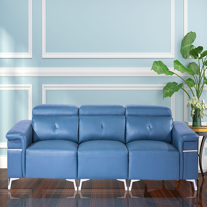 China professional manufacture leather sofa set modern home sectional recliner functional sofa
