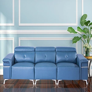 China professional manufacture leather sofa set modern home sectional recliner functional sofa