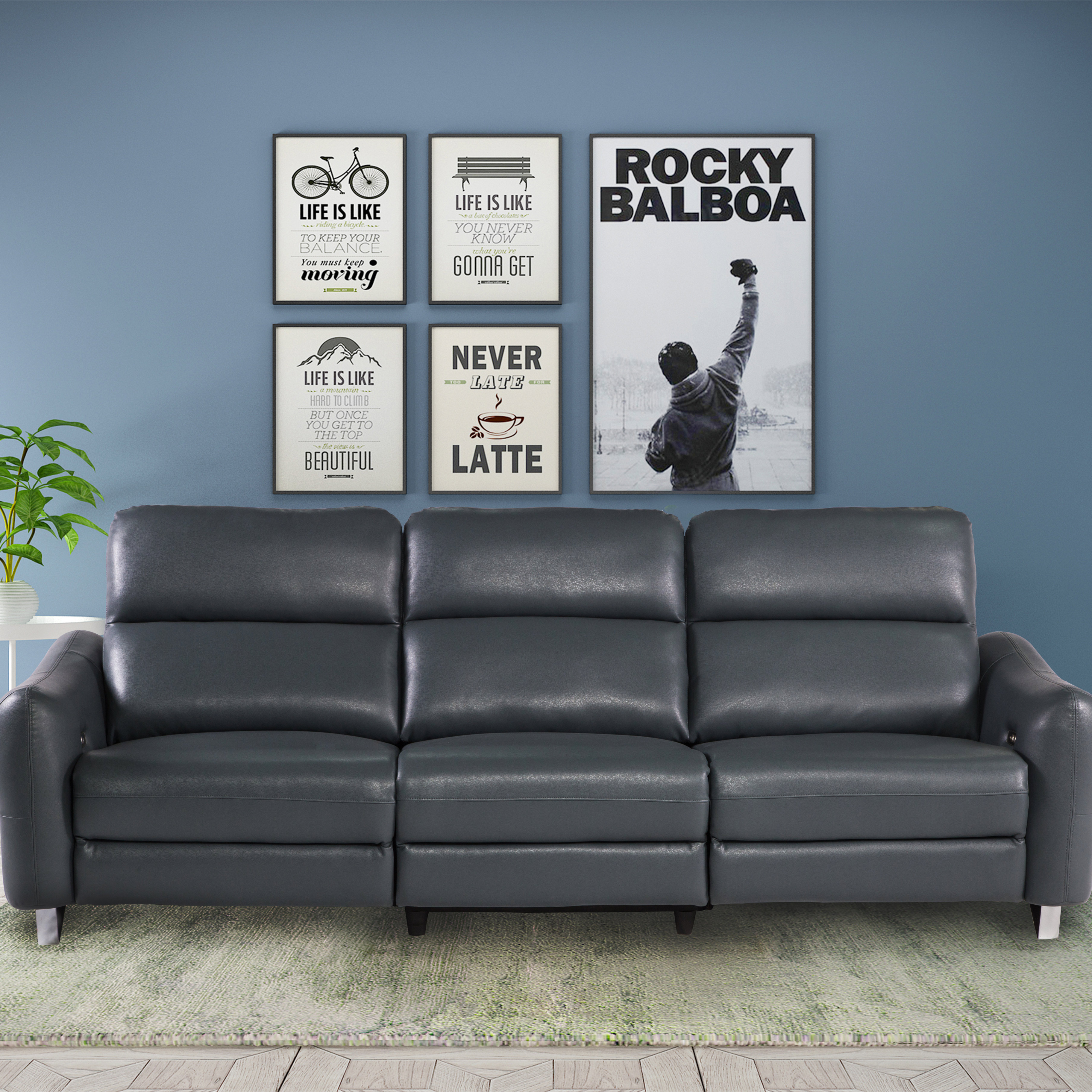 Special hot selling leather sofa set living room sofa furniture functional sofa