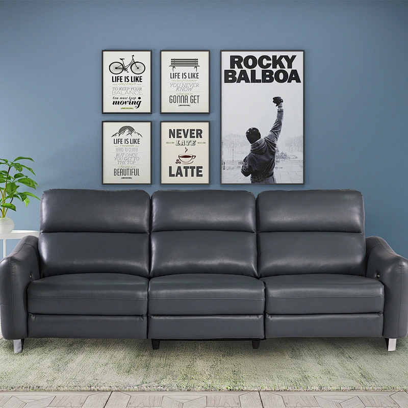 Special hot selling leather sofa set living room sofa furniture functional sofa