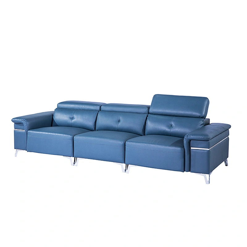 China professional manufacture leather sofa set modern home sectional recliner functional sofa