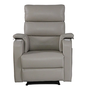 Modern Style Power Recliner White Fabric Living Room Single Sofa Chairs