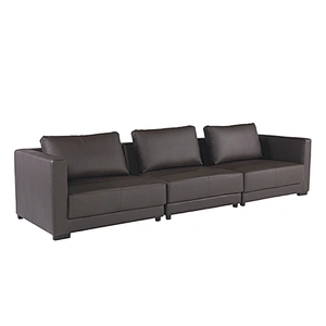 Factory supply attractive price sectional leather sofa living room recreational sofa
