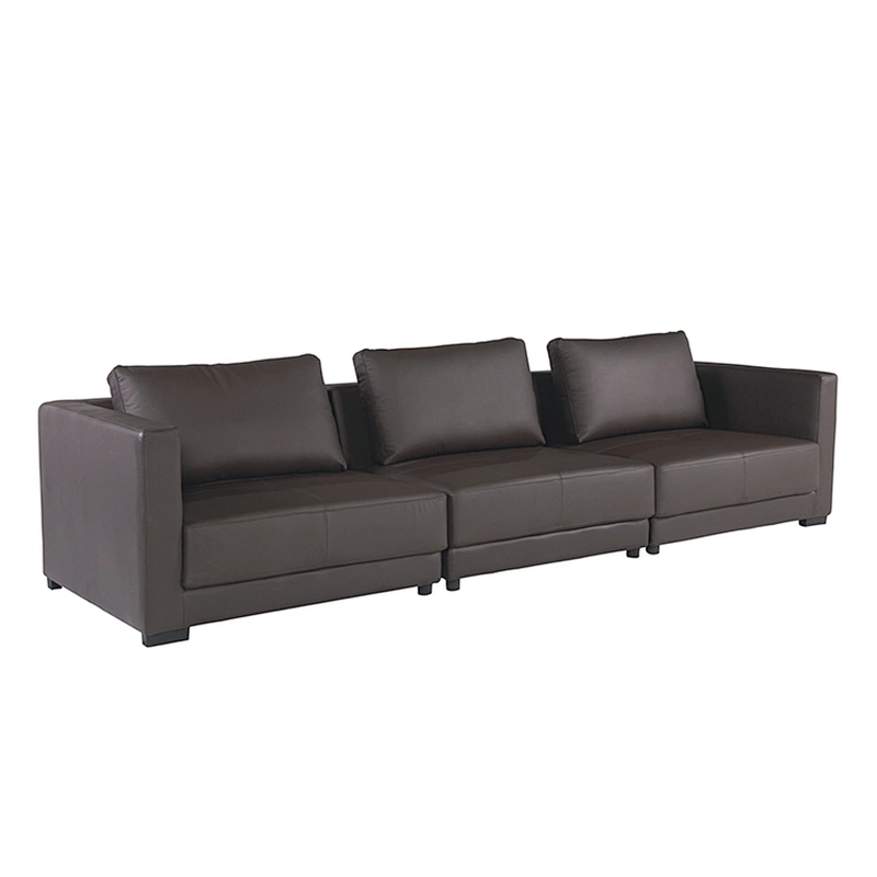 Factory supply attractive price sectional leather sofa living room recreational sofa