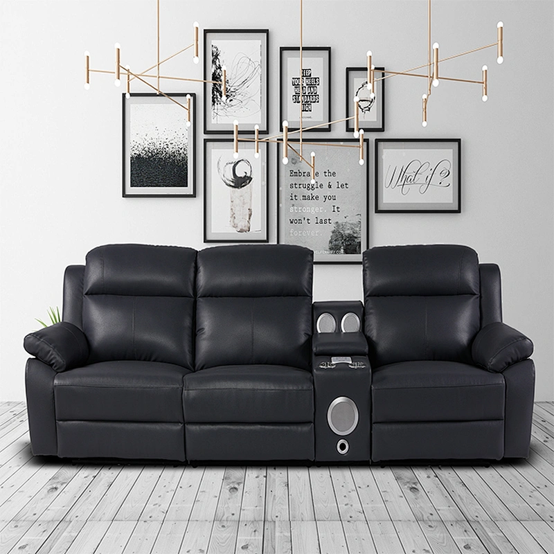 Promotional top quality leather corner sofa sectionals sofas living room furniture functional sofa