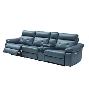 New arrival latest design recliner sofa leather living room sofas functional sofa