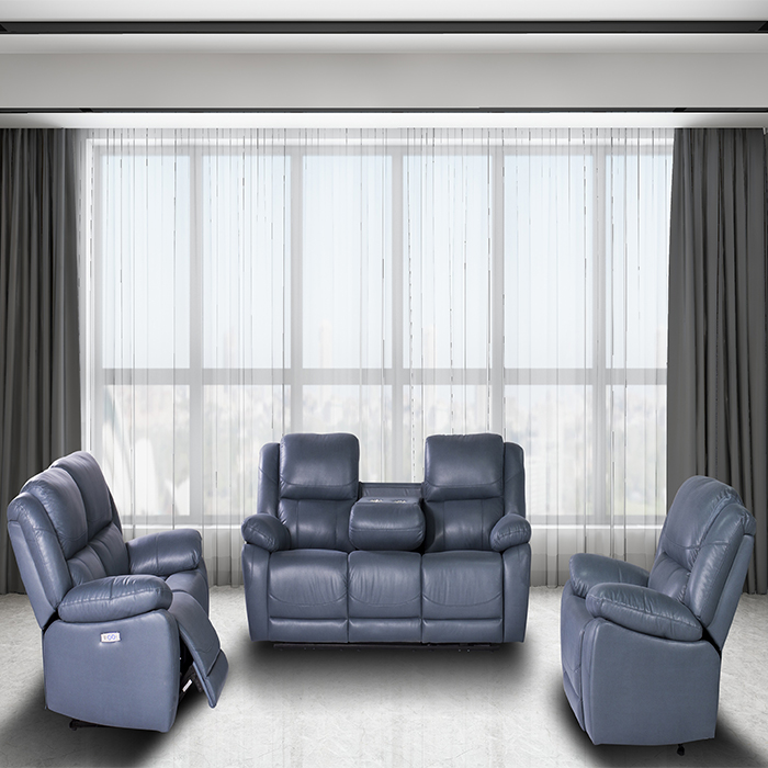 Hot selling good quality living room furniture modern leather sofa set functional sofa