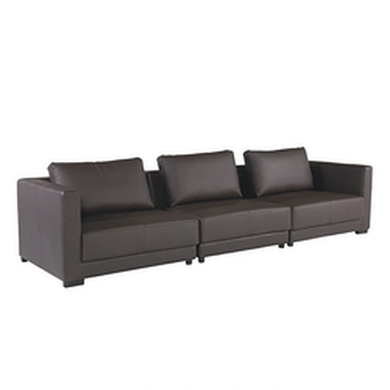 Factory supply attractive price sectional leather sofa living room recreational sofa
