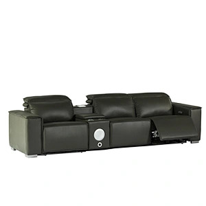 Cheap hot sale top quality modern recliner leather sofa set functional sofa