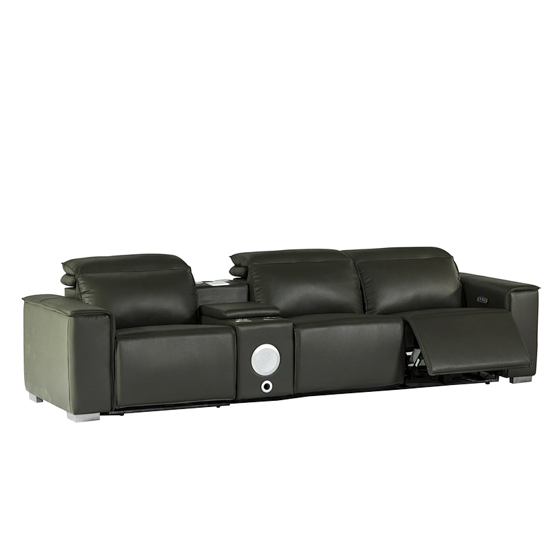 Cheap hot sale top quality modern recliner leather sofa set functional sofa