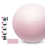 Fitness Exercise Ball (65-75cm) Yoga Ball Chair, Heavy Duty Stability Ball, Birthing Ball with Quick Pump