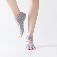 Anti Slip toeless grip socks