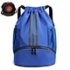 Multi - function waterproof basketball bag with bunched pocket women's shoulder drawstring bag