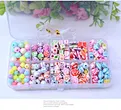 Variety Color Children Intellectual String Beads 10 Grid DIY Creative Gifts Jewelry Kits Handmade Beaded Childhood Toys for Bracelet Sets