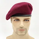 Premium Wool Beret, Custom Logo Men's Beret Cap