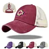 Custom Logo High Quality Ladies Girls Trucker Hat with Pony Tail Slot