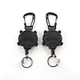 Thick Steel Wire Rope 1mm Retractable Bearing Good Key Chain Easy to Pull Buckle Anti-Loss High Rebound Easy to Pull Key Chain