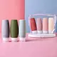 Reusable Refillable Portable Dispense Bottle Cosmetics Tube Silicone Shampoo Travel Kits Set
